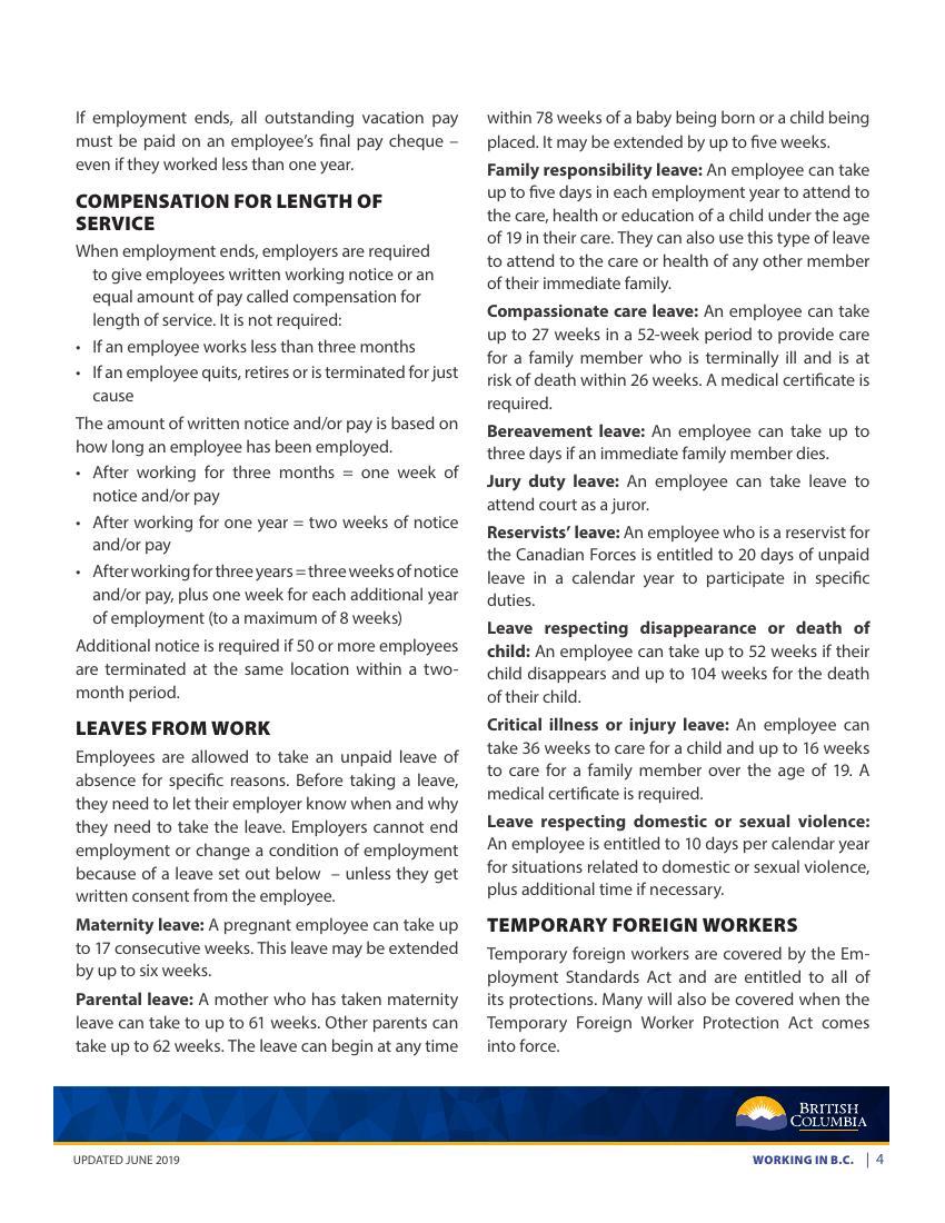 Working In Bc Infosheet